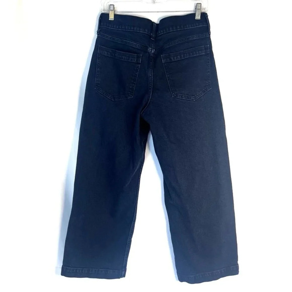 Banana Republic Premium Denim High Rise Wide Leg Crop Jeans Size 29 - Picture 2 of 11